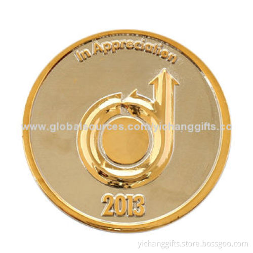 Custom Gold Plated Coins, Various Sizes/Finishes, Customized Designs are Acceptable